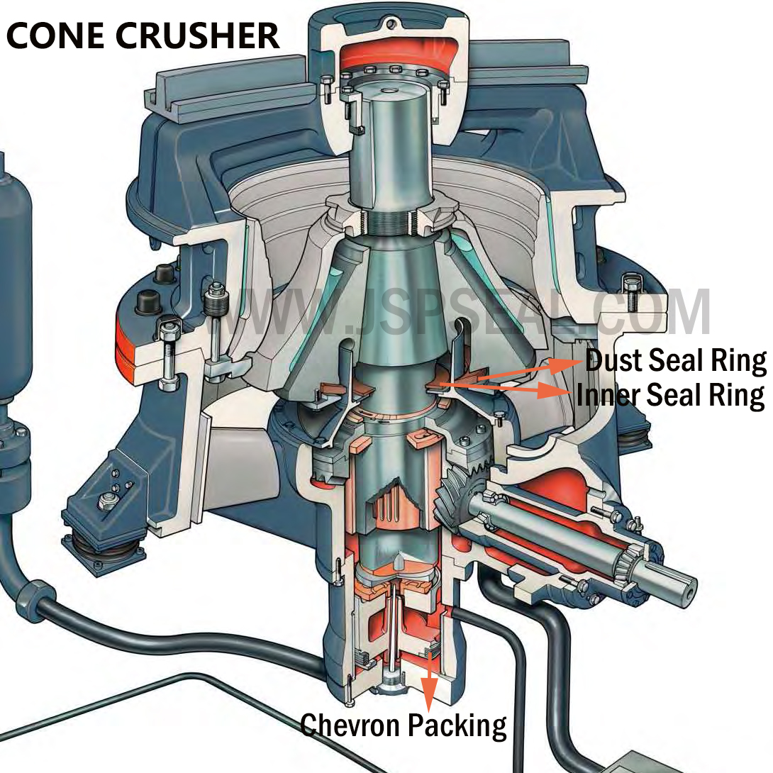 cone crusher dust seal ring